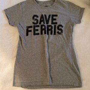 Gray Graphic Tee - Save Ferris